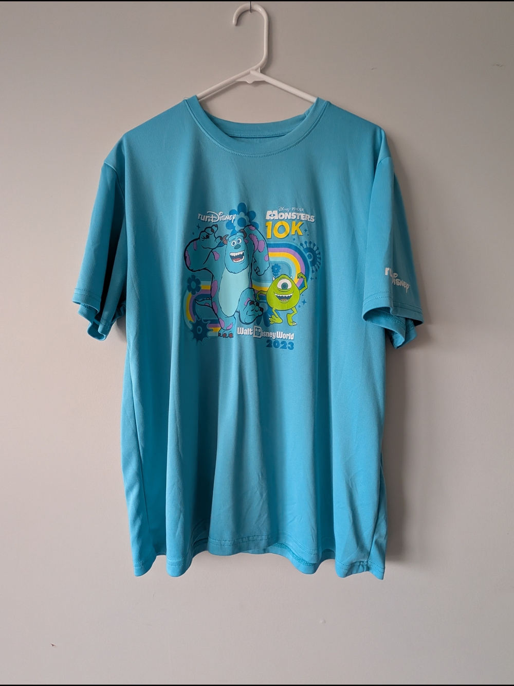 Disney RunDisney Performance Tee in Aqua Blue